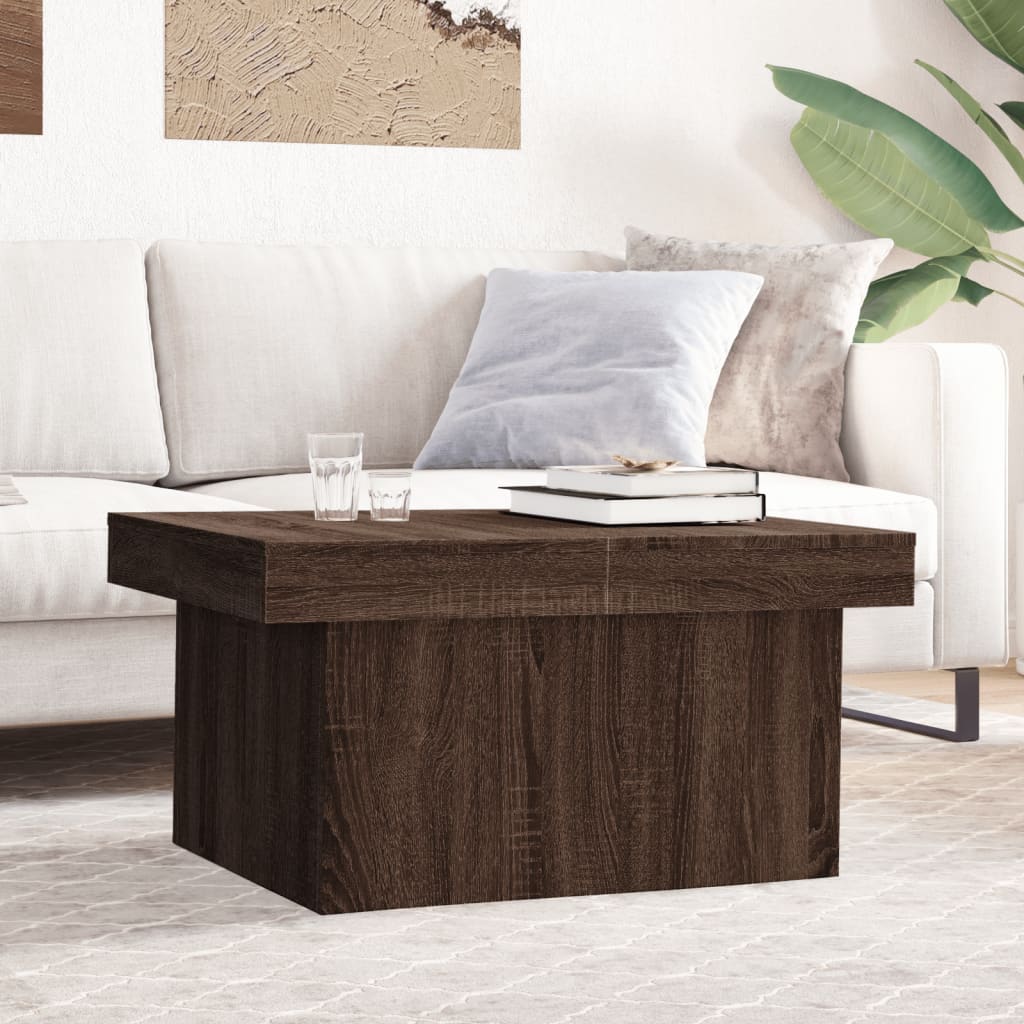 Couchtisch Eiche Braun 80x55 cm