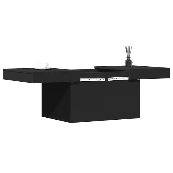 Schwarzer Couchtisch 100x55 cm