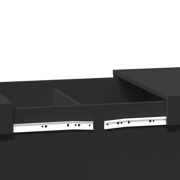 Schwarzer Couchtisch 100x55 cm