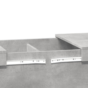 Betongrauer Couchtisch 100x55 cm