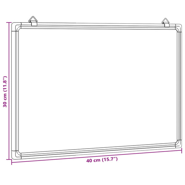 Magnetisches Whiteboard, 40x30 cm, Aluminium