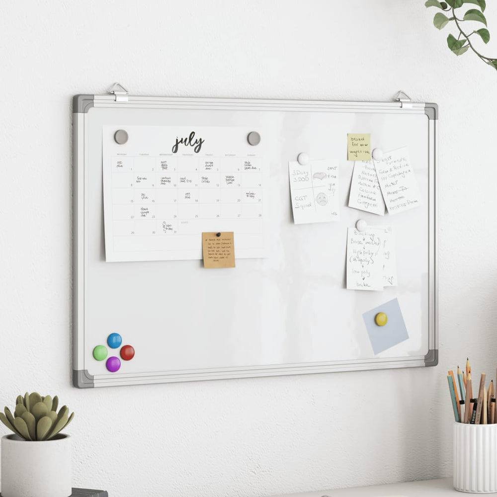 Magnetisches Whiteboard, 40x30 cm, Aluminium