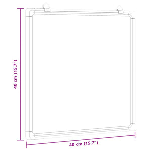 Magnetisches Whiteboard, 40x40 cm, Aluminium