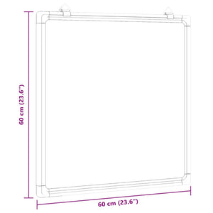 Magnetisches Whiteboard, 60x60 cm, Aluminium