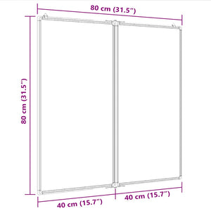 Magnetisches Klapp Whiteboard 80x80 cm