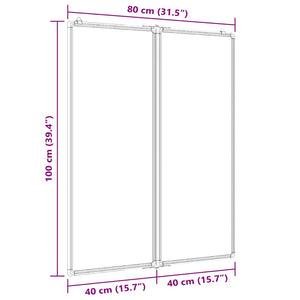 Magnetisches Klapp Whiteboard 80x100cm