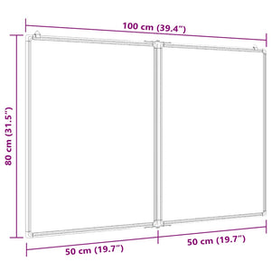 Magnetisches Klapp Whiteboard 100x80 cm