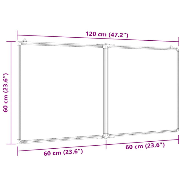 Magnetisches Whiteboard 120x60 cm