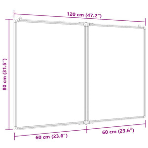 Magnetisches Klapp Whiteboard 120x80 cm