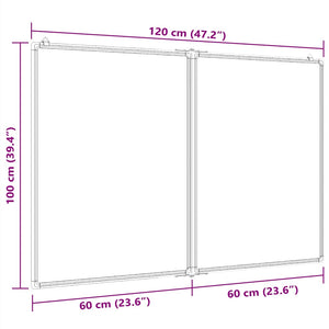 Magnetisches Klapp-Whiteboard 120x100 cm
