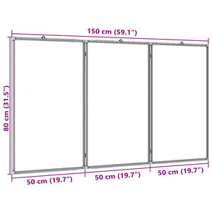 Magnetisches Klappbares Whiteboard 150x80 cm