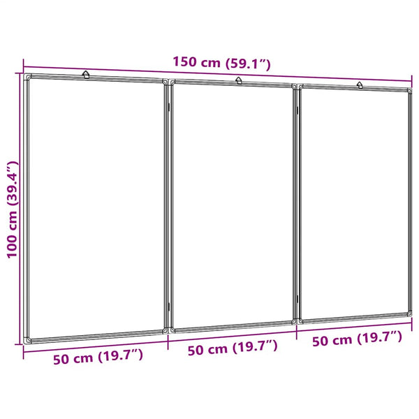 Magnetisches Klappbares Whiteboard 150x100 cm