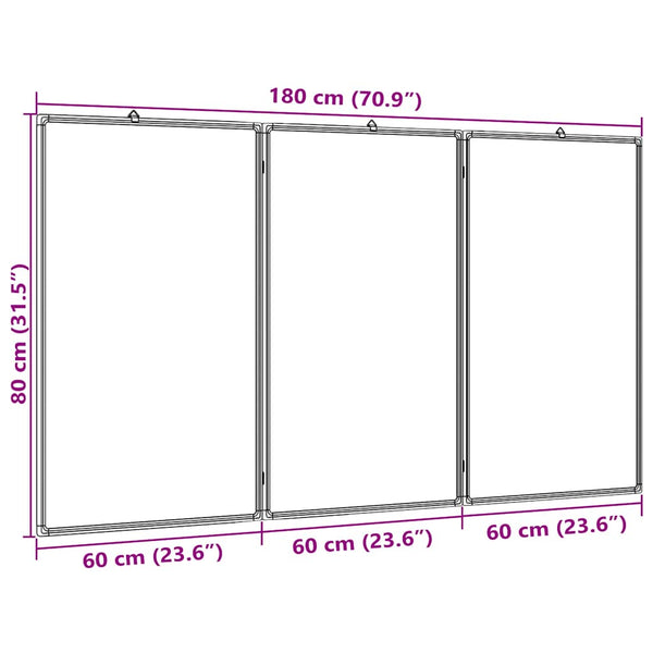 Magnetisches Klapp Whiteboard 180x80 cm