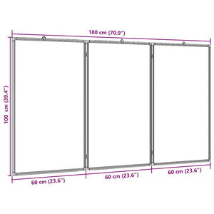 Magnetisches Klappbares Whiteboard 180x100 cm
