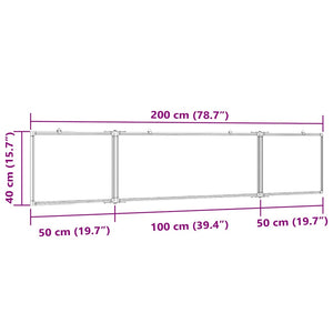 Magnetisches Klapp Whiteboard 200x40 cm