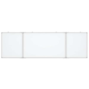 vidaXL Tableau blanc magnétique pliable 200x60x1,7 cm aluminium