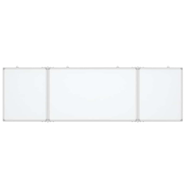 vidaXL Tableau blanc magnétique pliable 200x60x1,7 cm aluminium