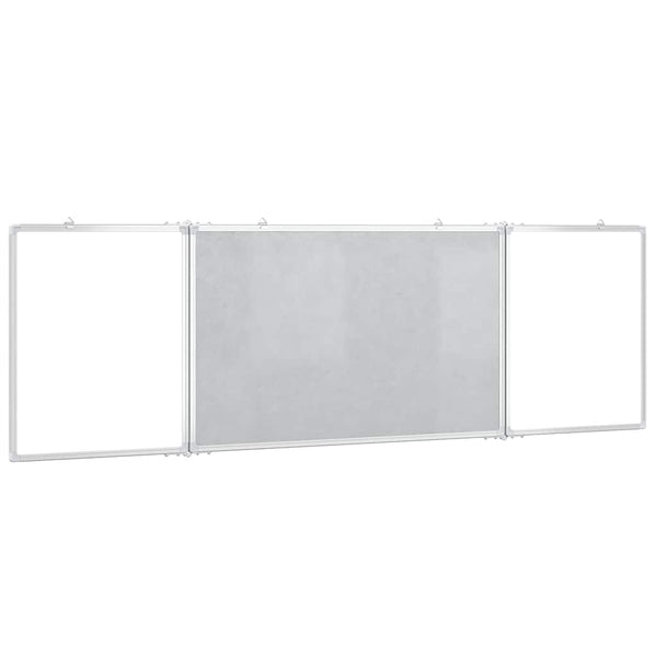 vidaXL Tableau blanc magnétique pliable 200x60x1,7 cm aluminium