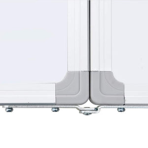 vidaXL Tableau blanc magnétique pliable 200x60x1,7 cm aluminium