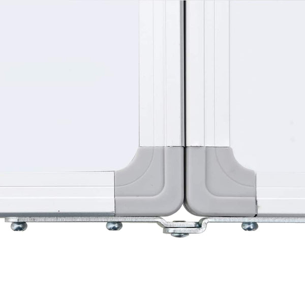 vidaXL Tableau blanc magnétique pliable 200x60x1,7 cm aluminium