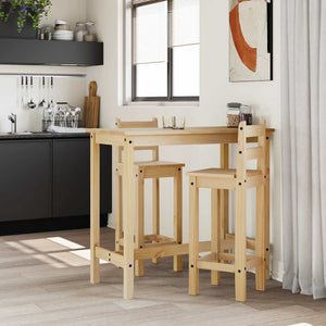Barstühle 2er Set Kiefer Massivholz
