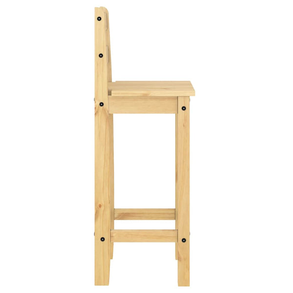 Barstühle 2er Set Kiefer Massivholz