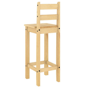 Barstühle 2er Set Kiefer Massivholz