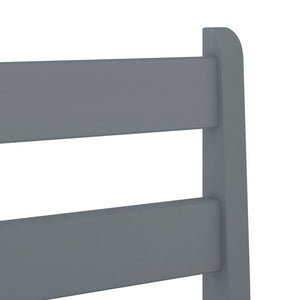 Barstühle 2er Set Grau Kiefer Massivholz