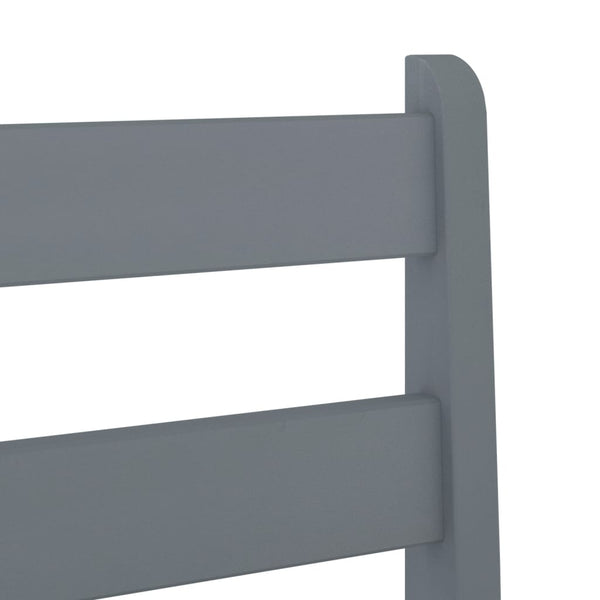 Barstühle 2er Set Grau Kiefer Massivholz