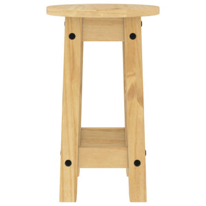 Barhocker 2er Set Kiefer Massivholz