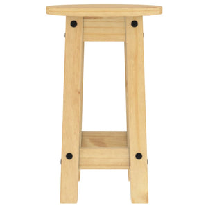 Barhocker 2er Set Kiefer Massivholz