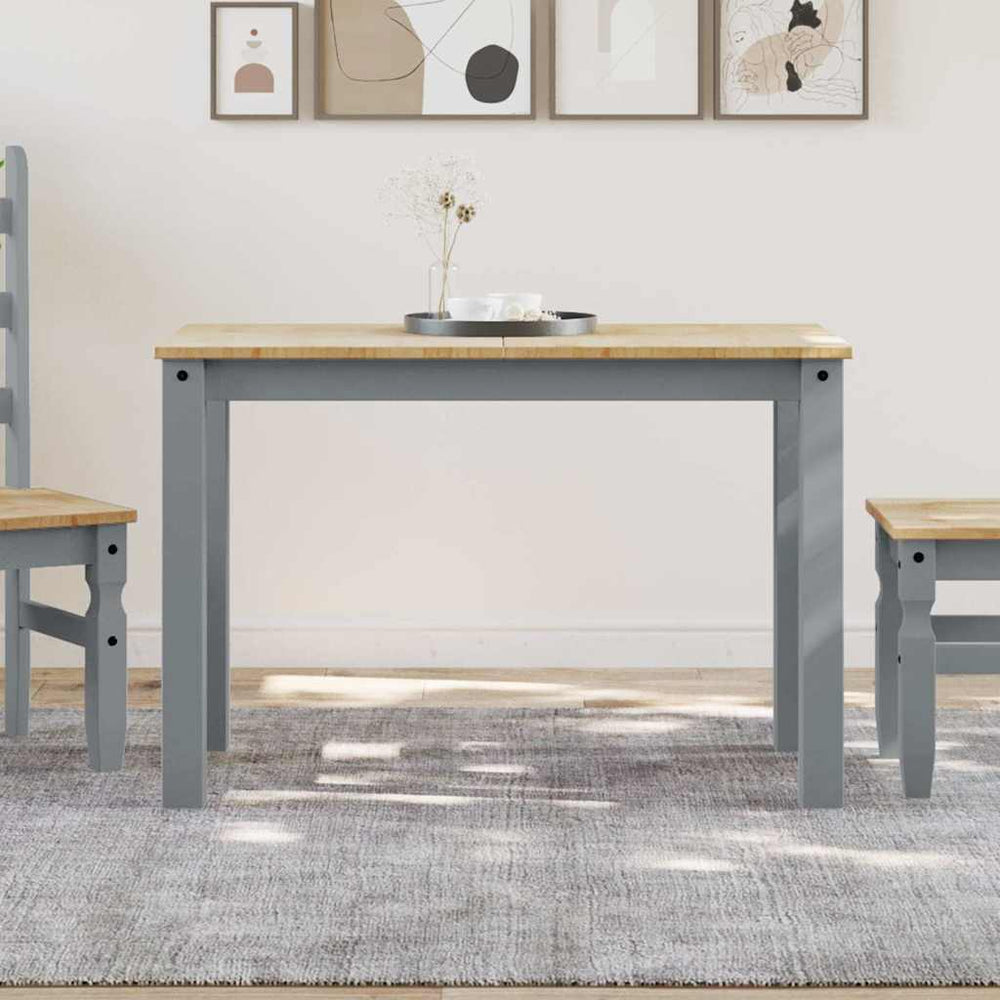 Esstisch Grau Kiefer Massivholz 112x60 cm
