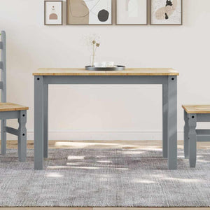Esstisch Grau Kiefer Massivholz 112x60 cm