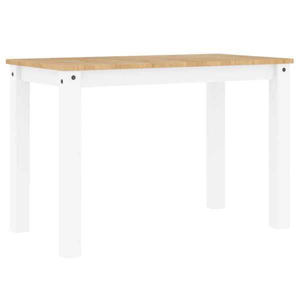 Esstisch Kiefer Massivholz Weiß 112x60 cm