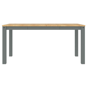 Esstisch Grau 160x80 cm Kiefer Massivholz