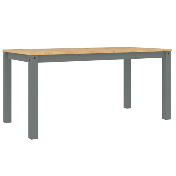Esstisch Grau 160x80 cm Kiefer Massivholz