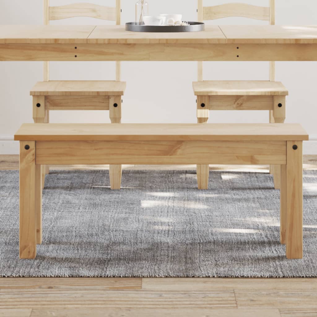 Essbank Panama Kiefer Massivholz 105 cm