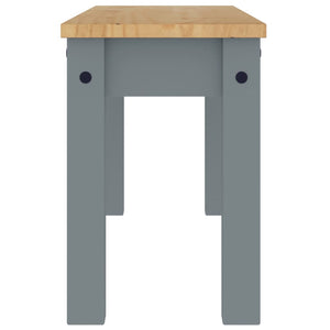 Graue Essbank PANAMA, Kiefer Massivholz 105cm