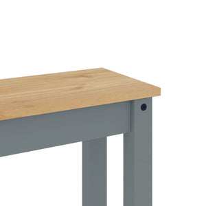 Graue Essbank PANAMA, Kiefer Massivholz 105cm