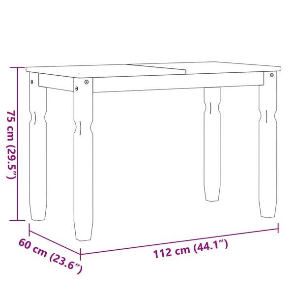 Esstisch Kiefer Massivholz 112x60 cm