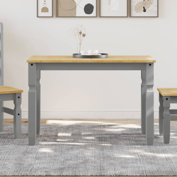 Esstisch Grau Kiefer Massivholz 112x60 cm