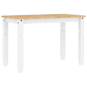 Esstisch Kiefer Massivholz Weiß 112x60 cm