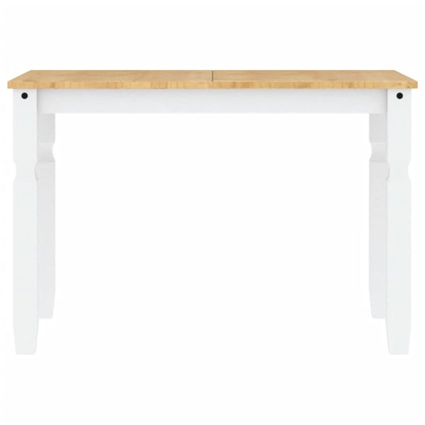 Esstisch Kiefer Massivholz Weiß 112x60 cm
