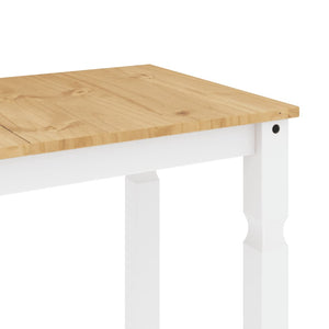 Esstisch Kiefer Massivholz Weiß 112x60 cm