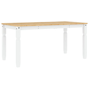 Esstisch Corona Weiß Kiefer Massivholz 160 cm