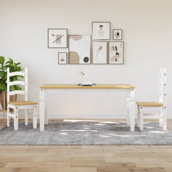 Esstisch Corona Weiß Kiefer Massivholz 160 cm