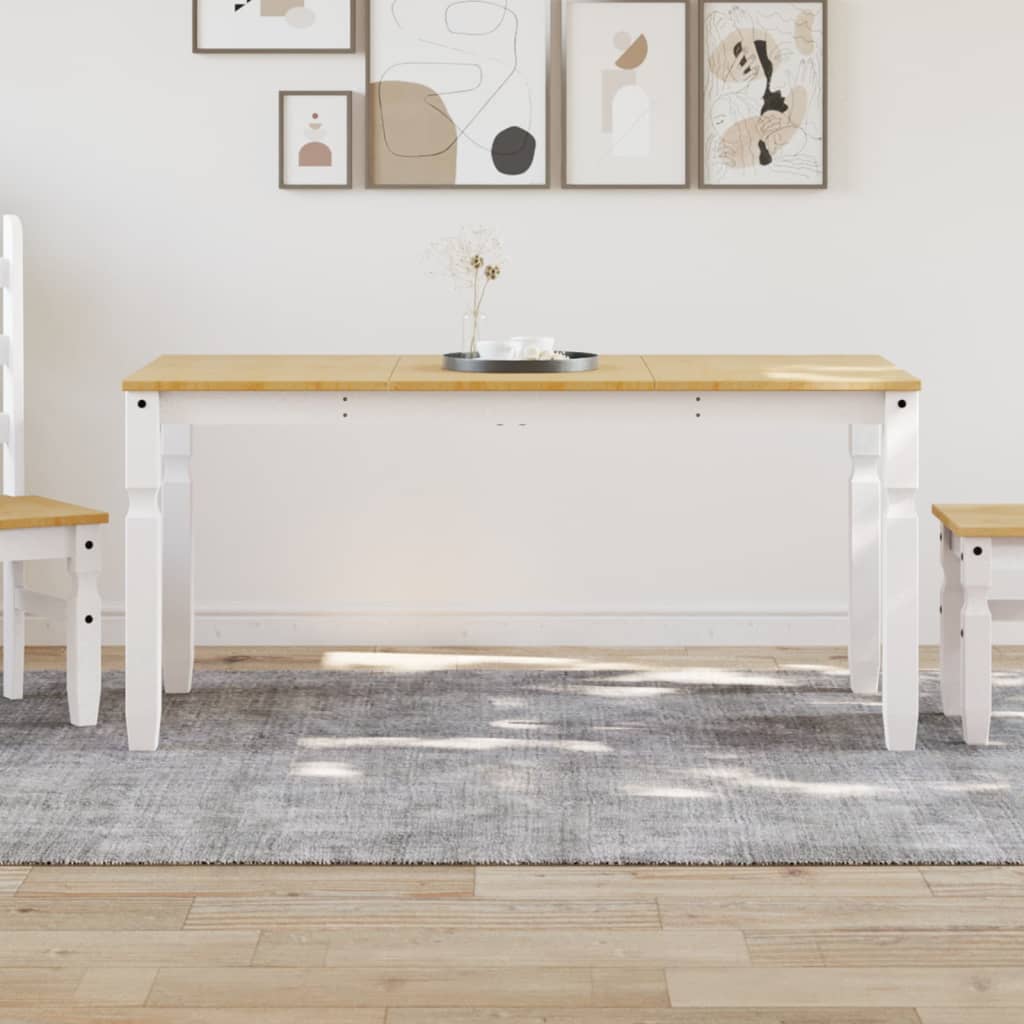 Esstisch Corona Weiß Kiefer Massivholz 160 cm