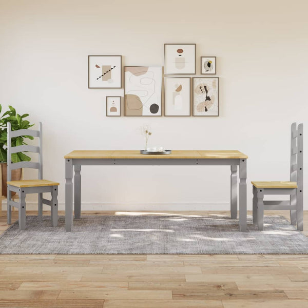 Esstisch Grau Kiefer Massivholz 180x90 cm