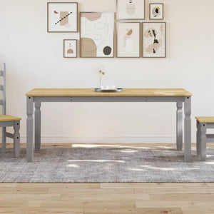 Esstisch Grau Kiefer Massivholz 180x90 cm