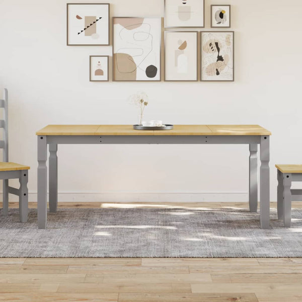 Esstisch Grau Kiefer Massivholz 180x90 cm